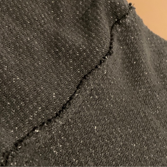 NEW! 8IGHTH DSTRKT Black Hoodie Shirt Size XL Worn Torn Look style. - Picture 7 of 9